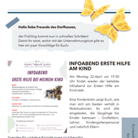 Newsletter Frühling - Dorfhaus Eynatten
